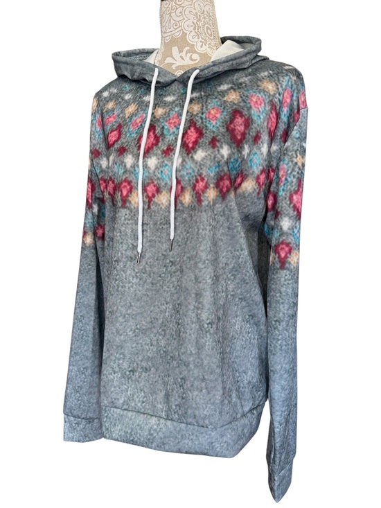 Tops - The Hills patterned hoodie